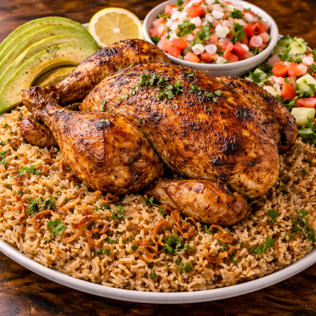 FULL CHICKEN WITH PILAU RICE (4)